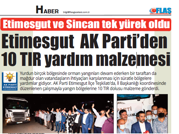 Etimesgut ve Sincan tek yürek oldu