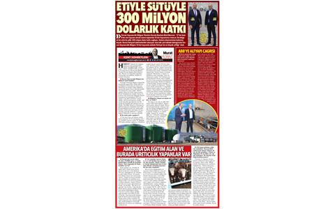 HÜRRİYET GAZETESİ ANKARA HABER KOORDİNATÖRÜ SN MURAT YILMAZ BÖLGEMIZI ZIYARET ETTI